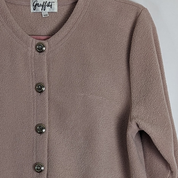 Vintage Graffiti dusted pink embroidered sweater - Picture 12 of 12